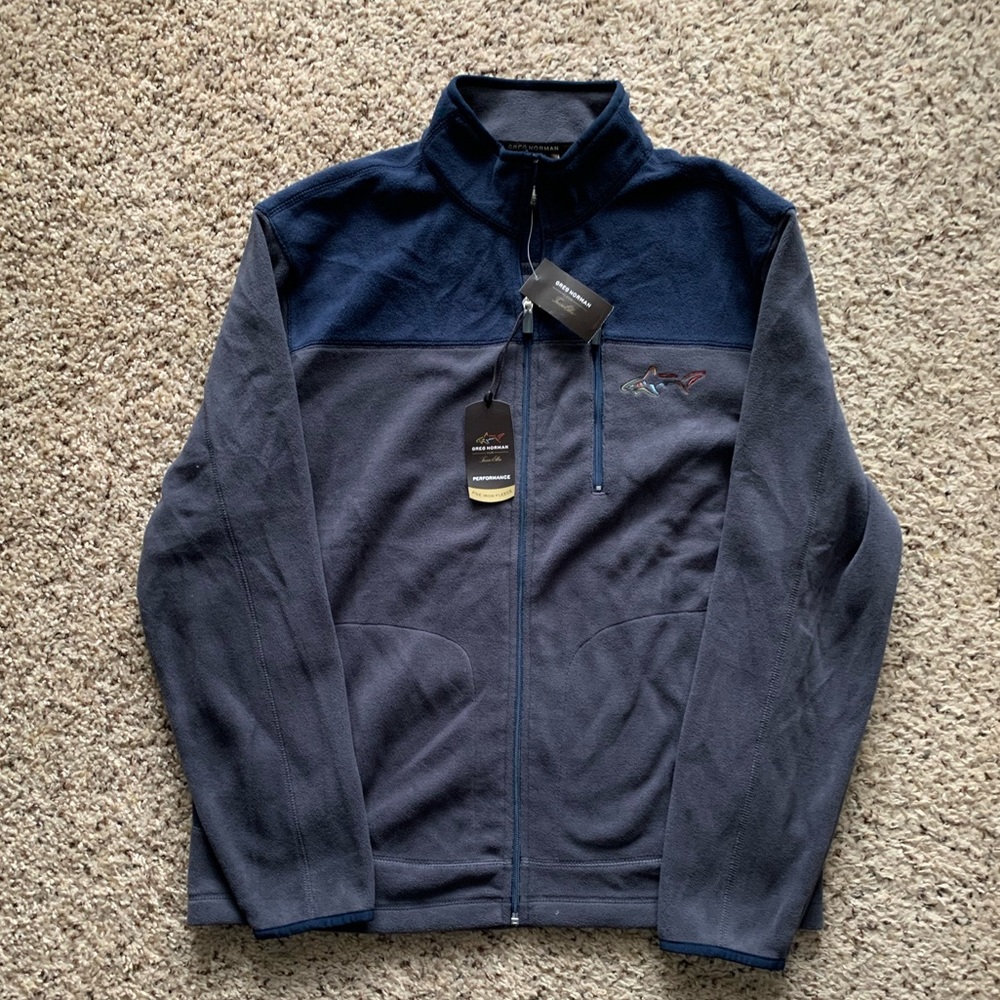NWT Greg Norman fleece full zip